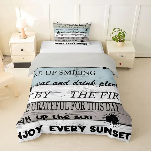 Vista 21 de Erosebridal Funda de edredón de ancla náutica, juego de ropa de cama con brújula oceánica, tamaño individual para niños, adolescentes, adultos