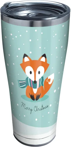 Vista 10 de Tervis Vaso aislado de doble pared con aislamiento de Navidad de zorro hecho en Estados Unidos mantiene las bebidas frías y calientes, 16 onzas