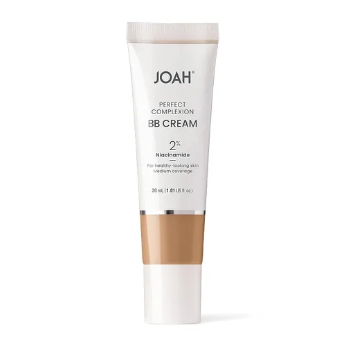 Vista 2 de JOAH Beauty Perfect Complexion BB Cream con ácido hialurónico y niaciminada, maquillaje coreano con cobertura media construible, unifica el tono