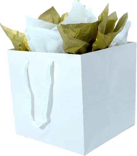 Vista 10 de JUNESHE Bolsa de regalo cuadrada negra grande con asas y papel de seda, 9.84 pulgadas, gran envoltura de regalo gigante para cumpleaños, boda