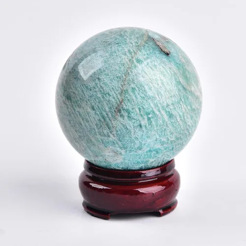 Vista 137 de JIC Gem Piedra Natural de Jaspe Africano Cristal de Curación Esfera Adivinación Bola de Piedra Preciosa, Feng Shui Reiki Aura Decoración