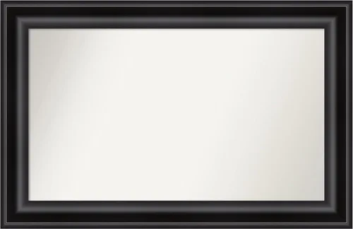 Vista 8 de Amanti Art Espejo personalizado, espejo de baño negro puente, espejo de pared o espejo de tocador de baño sobre el fregadero (26 x 26 pulgadas)