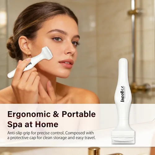 Vista 3 de Derma Sello, INCELLICE 175 Microaguja de Titanio para Cara, Sellador de Derma Roller para Uso Doméstico