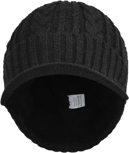 Vista 14 de Janey&Rubbins Gorro de punto diario con orejeras con forro polar y calavera