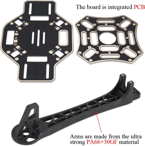 Vista 4 de Quadcopter FPV - Kit de marco de dron, kit de marco de dron, accesorio RC placa PCB integrada, 17.7 pulgadas para DJI F450 Quadcopter Kit de marco