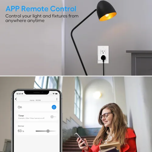 Vista 6 de Z-Wave - Enchufe inteligente Zwave serie 800, extensor de rango de repetidor integrado, requiere concentrador Z-Wave, compatible con Smartthings