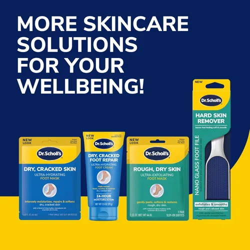 Vista 9 de Dr. Scholl's Renovación de Pies Ásperos y Secos Ultra - Tratamiento Nocturno con Crema para Pies Nocturna de 3 oz con Aloe, Aceite de Coco y Urea