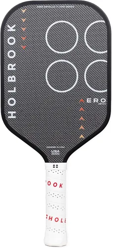 Vista 10 de Holbrook Paleta de pickleball sin bordes de la serie Aero: Aprobado por USAPA, superficie de fibra de carbono, núcleo de polipropileno de espuma