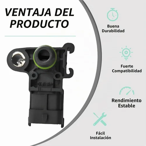 Vista 2 de Sensor de presión absoluta (MAP) del colector de equipo original 0261230289 - Compatible con modelos seleccionados Buick, Cadillac, Chevrolet, GMC