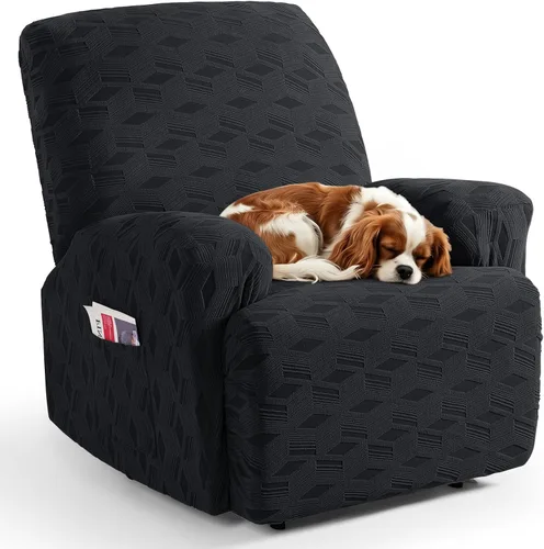 Vista 72 de TAOCOCO Funda para Reclinable de 3 Piezas, Fundas para Silla Reclinable, Funda Elástica de Jacquard para Silla Reclinable, Protector de Muebles