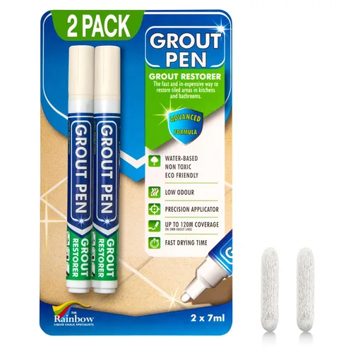 Vista 14 de Rotulador de lechada beige para azulejos: pintura impermeable para lechada, colorante para lechada de azulejos y bolígrafo sellador, estrecho, 0.197