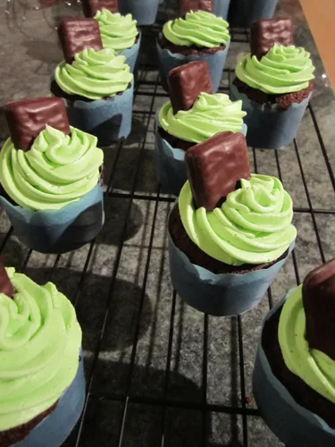 Vista 2 de Tim Tam Galletas de chocolate australianas (paquete de 4 x 5.82 oz Ea) menta oscura tamaño completo, importadas de Australia