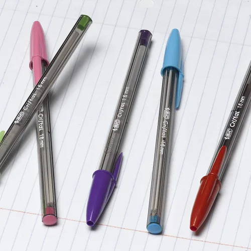 Vista 3 de BIC Cristal Xtra Bold Bolígrafos, punta negra (1.6mm), NUEVOS COLORES SURTIDOS, paquete de 48