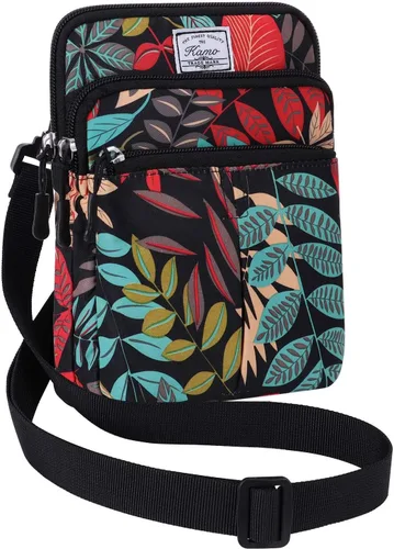 Vista 10 de Kamo Bolso Multifuncional para Teléfono de Un Solo Hombro, Bolso de Cintura para Teléfono, Bolso Diagonal Cruzado, Estuche para Teléfono Inteligente