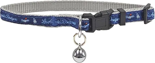 Vista 20 de Pets First MLB CAT Collar Atlanta Braves Satin Cat Collar de equipo de béisbol para perros y gatos. Un collar de gato brillante y colorido