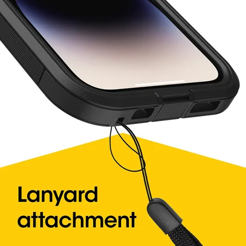 Vista 6 de OtterBox Funda para iPhone 14 Pro Max (solamente) Defender Series XT, color negro, sin pantalla, resistente, se ajusta a MagSafe, accesorio