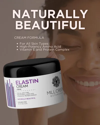 Vista 4 de Mill Creek Botanicals Crema de elastina, 4 onzas