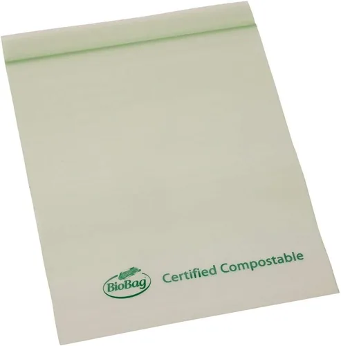 Vista 7 de BioBag Bolsas de almacenamiento de alimentos resellables 100% compostables certificadas, 20 unidades, cuartos de galón, perfectas para refrigerador