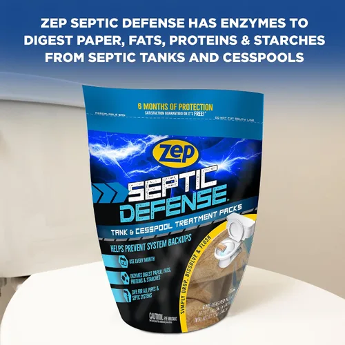 Vista 7 de Zep ZSTP6-6-pack Tratamiento séptico concentrado (caja de 6) seguro para todos los sistemas sépticos