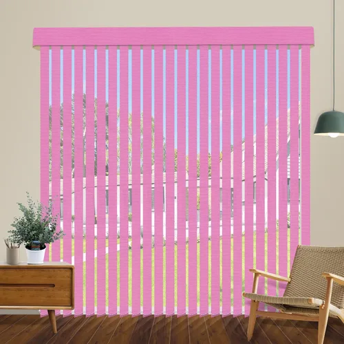 Vista 39 de Persianas verticales opacas sin cordón, persianas de tela con listones de 3.5 pulgadas, persianas verticales con protección UV, tamaño súper grande