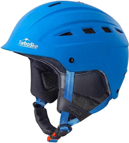 Vista 8 de Casco de esquí, casco de snowboard, casco de deportes de nieve, compatible con audio para hombres, mujeres y jóvenes Negro mate