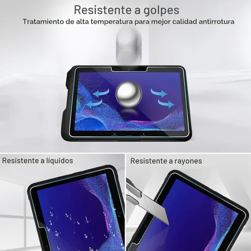 Vista 6 de ProCase Paquete de 2 protectores de pantalla para Samsung Galaxy Tab Active4 Pro de 10.1 pulgadas 2022/Tab Active Pro de 10.1 pulgadas 2019