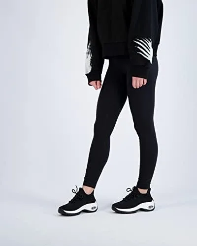 Vista 6 de CUSHIONAIRE Tenis Blaze de punto elástico para mujer + espuma viscoelástica y tecnología LiteSole