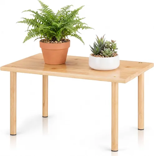 Vista 15 de RattanView 1 soporte de exhibición de acrílico rectangular de 12 pulgadas, soporte para plantas de acrílico de 4 patas, 0.236 in de grosor