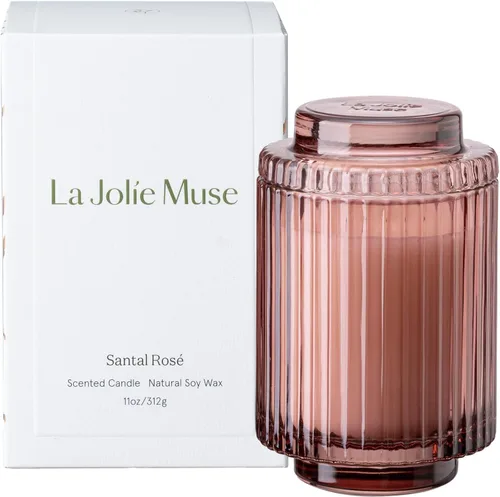 Vista 15 de LA JOLIE MUSE Starlit - Velas perfumadas de pino de abeto para el hogar Abeto dorado iluminado por estrellas