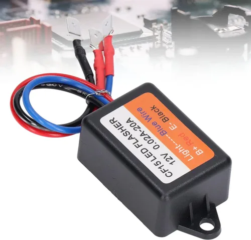 Vista 2 de Relé estroboscópico LED, controlador estroboscópico de flash, buena capacidad de conducción de corriente 12V, potente impermeable, bajo voltaje