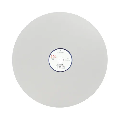 Vista 7 de SCOTTCHEN Disco de muela abrasiva de diamante de 8 x 1/2 pulgadas, agujero de eje de grano 60, disco de lijado plano abrasivo para gema de mármol