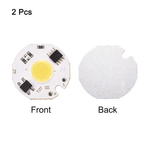 Vista 4 de MECCANIXITY Bombilla LED de chip 110 V 5 W blanco frío 6000-6500 K sin conductor de alta potencia Floodlight lámpara módulo de aluminio Junta 2 Pack
