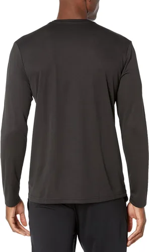 Vista 2 de Amazon Essentials Camiseta de manga larga Performance Tech Workout con cuello redondo para hombre Negro