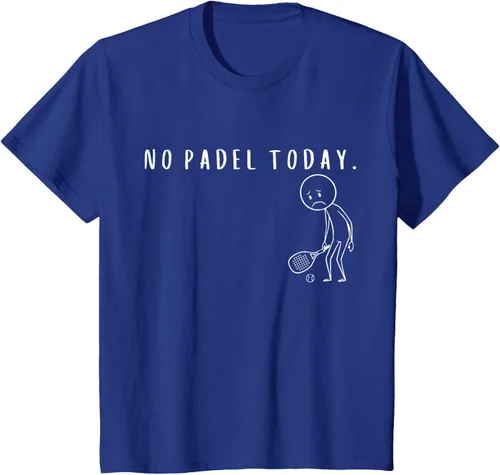 Vista 54 de No Padel Today Funny Padel Stickman Padel Playera Jugador de Tenis