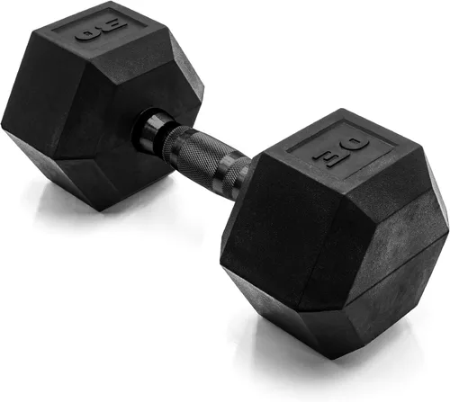 Vista 58 de CAP Barbell Peso de la mancuerna hexagonal recubierta, individual, 10-120 libras, múltiples opciones