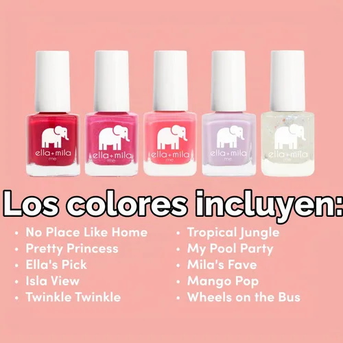 Vista 4 de ella+mila - Juego de esmalte de uñas profesional - Esmalte de uñas de secado rápido, larga duración y resistente a las astillas