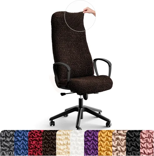 Vista 14 de PAULATO BY GA.I.CO. Funda elástica para silla de oficina y juegos, funda transpirable para sillón de computadora de escritorio con cremallera Rosa