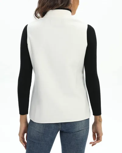 Vista 6 de Xeoxarel Chaleco de forro polar para mujer con 6 bolsillos (XS-2XL)