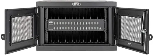 Vista 7 de TRIPP LITE Estación de almacenamiento de carga USB de 32 puertos Sincronización de teléfonos inteligentes para teléfonos celulares (CSD32USB)