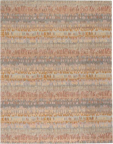 Vista 32 de Dash & Albert Paint Chip Hand Micro Hooked Wool Rug, 2' X 3', Bark Abstract