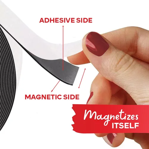 Vista 7 de Cinta magnética flexible Xfasten, 1 pulgada x 10 pies