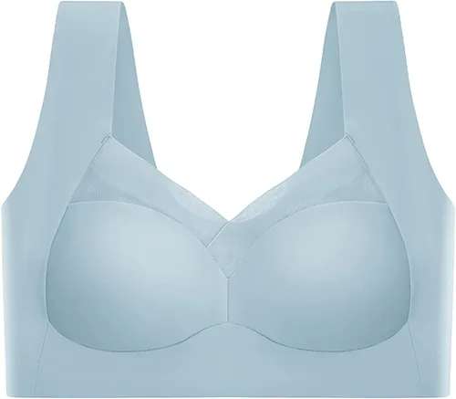 Vista 6 de Sujetador deportivo para mujer, talla grande, de alto impacto, espalda descubierta, sin varillas, cobertura completa, soporte medio, yoga