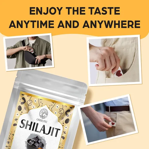 Vista 7 de Gomitas Shilajit de 1400 mg Shilajit, gomitas orgánicas puras del Himalaya con Ashwagandha, shilajit del Himalaya para hombres, más de 85 minerales