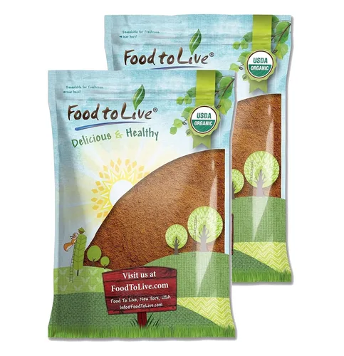 Vista 8 de Food to Live Cacao en polvo orgánico, 1 libra natural, sin azúcar, sin holandés, sin OMG, Kosher, Sirtfood, a granel