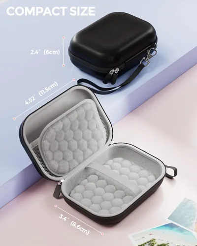 Vista 7 de ProCase Funda pequeña para cámara digital para KODAK PIXPRO FZ55/FZ53/FZ45/FZ43, funda de carcasa rígida para cámara, linda funda de viaje compacta