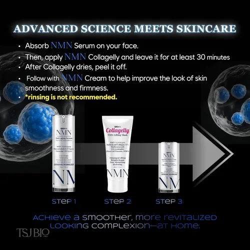 Vista 7 de Crema de renovación intensiva NMN - Lujoso tratamiento nocturno con NMN 70,000PPM, resveratrol y crecimiento 9