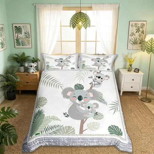 Vista 53 de Funda de edredón con bandera estadounidense de camuflaje, tamaño individual, silueta de ciervo y árboles grises, funda de edredón de estilo natural