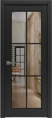 Vista 6 de Puerta francesa maciza de 18 x 80 pulgadas Lucia 2366 vidrio transparente de seda blanca Marco de panel regular individual manija Puertas