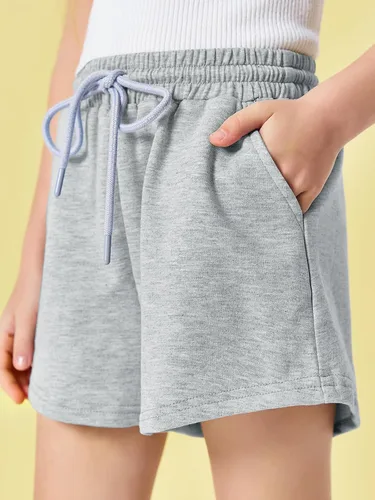 Vista 6 de Haloumoning Pantalones cortos deportivos para niñas de 5 a 14 años