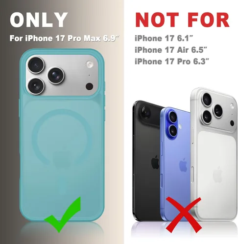 Vista 1036 de Funda para Google Pixel 10 Pro XL, cubierta magnética mate, color negro Fit for MagSafe, Screen Protector included, Shockproof Military Grade
